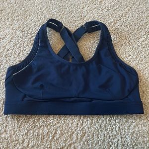 Fabletics | High Impact Sports Bra | Blue | Large